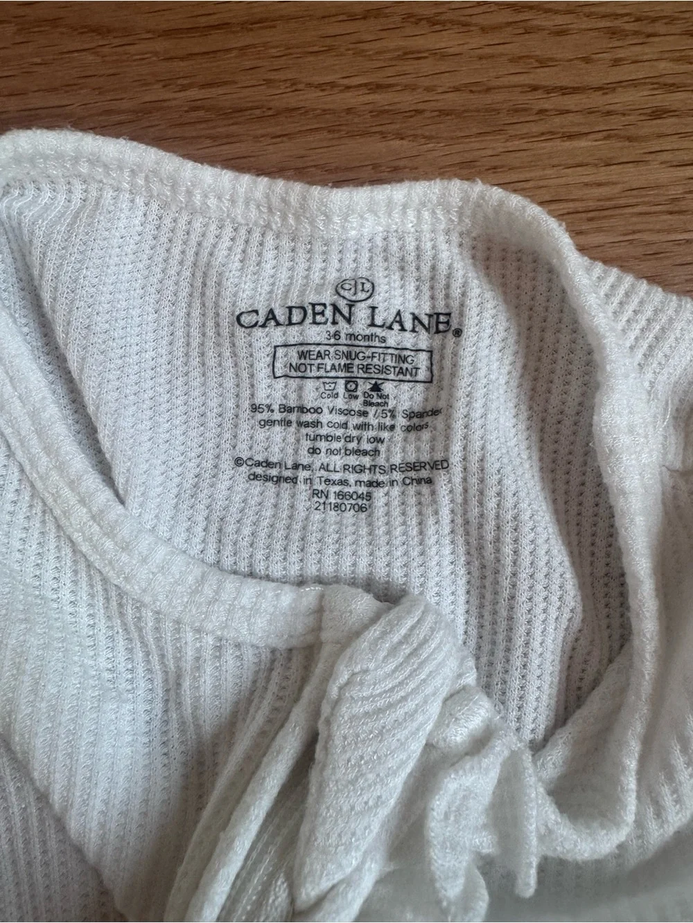 Caden Lane Cream Ruffle Pajama